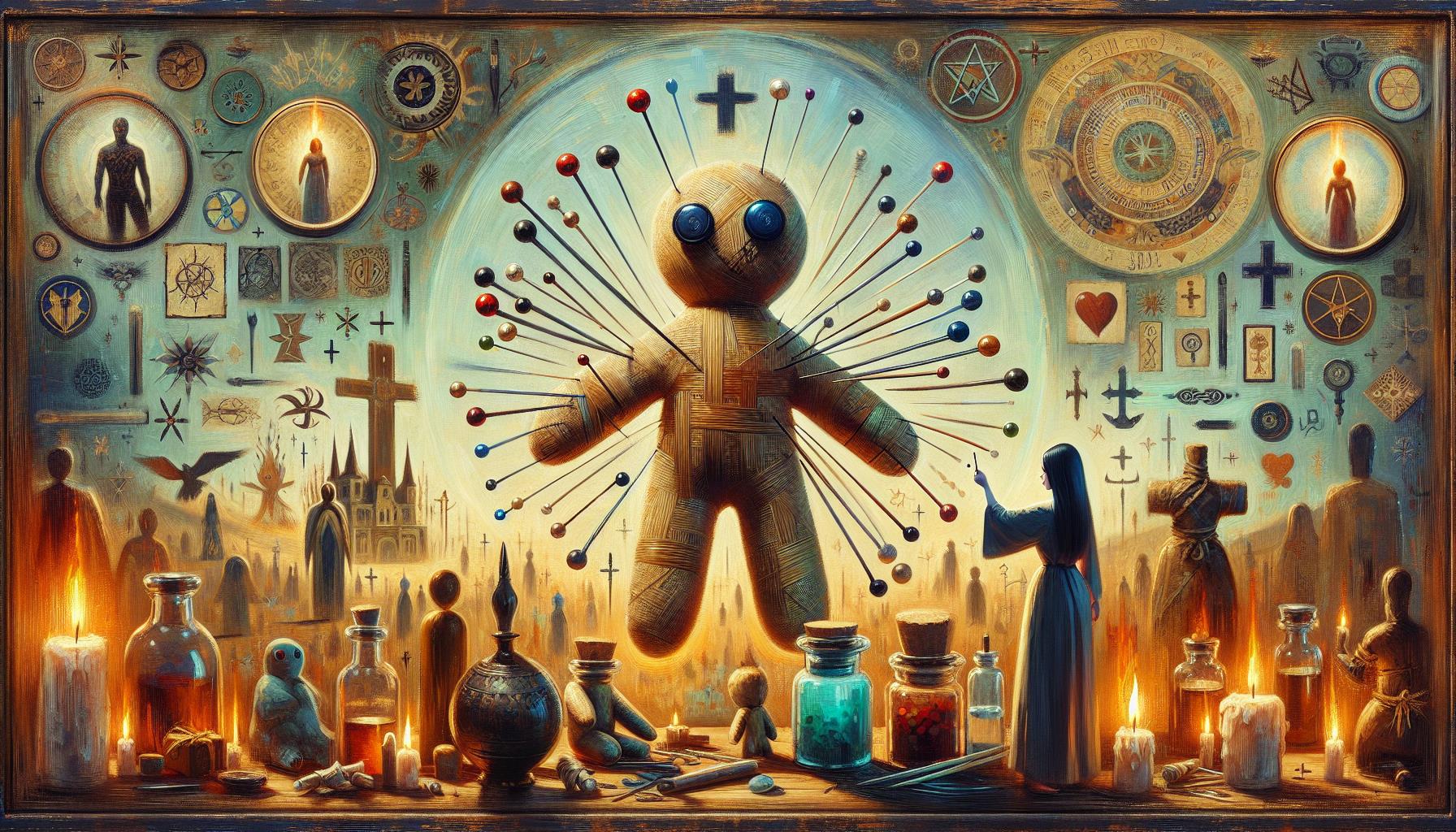 Alles über die voodoo-puppe (verwendung, herkunft, botschaften)