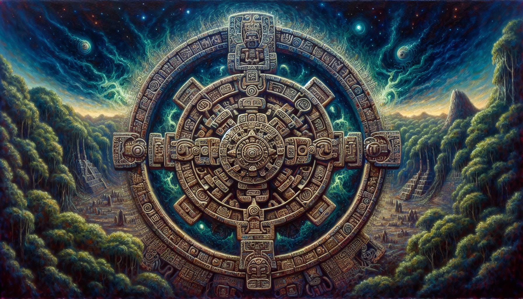 Analyse du symbole maya du Hunab Ku
