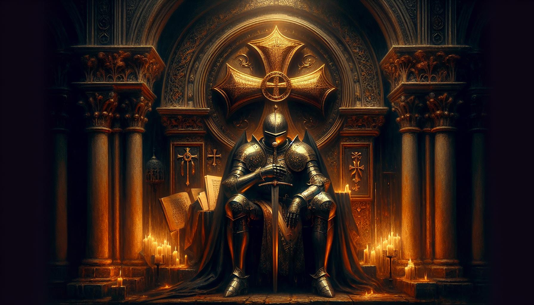 Ordres teutonique ou de Malte : croix pattée et chevalerie