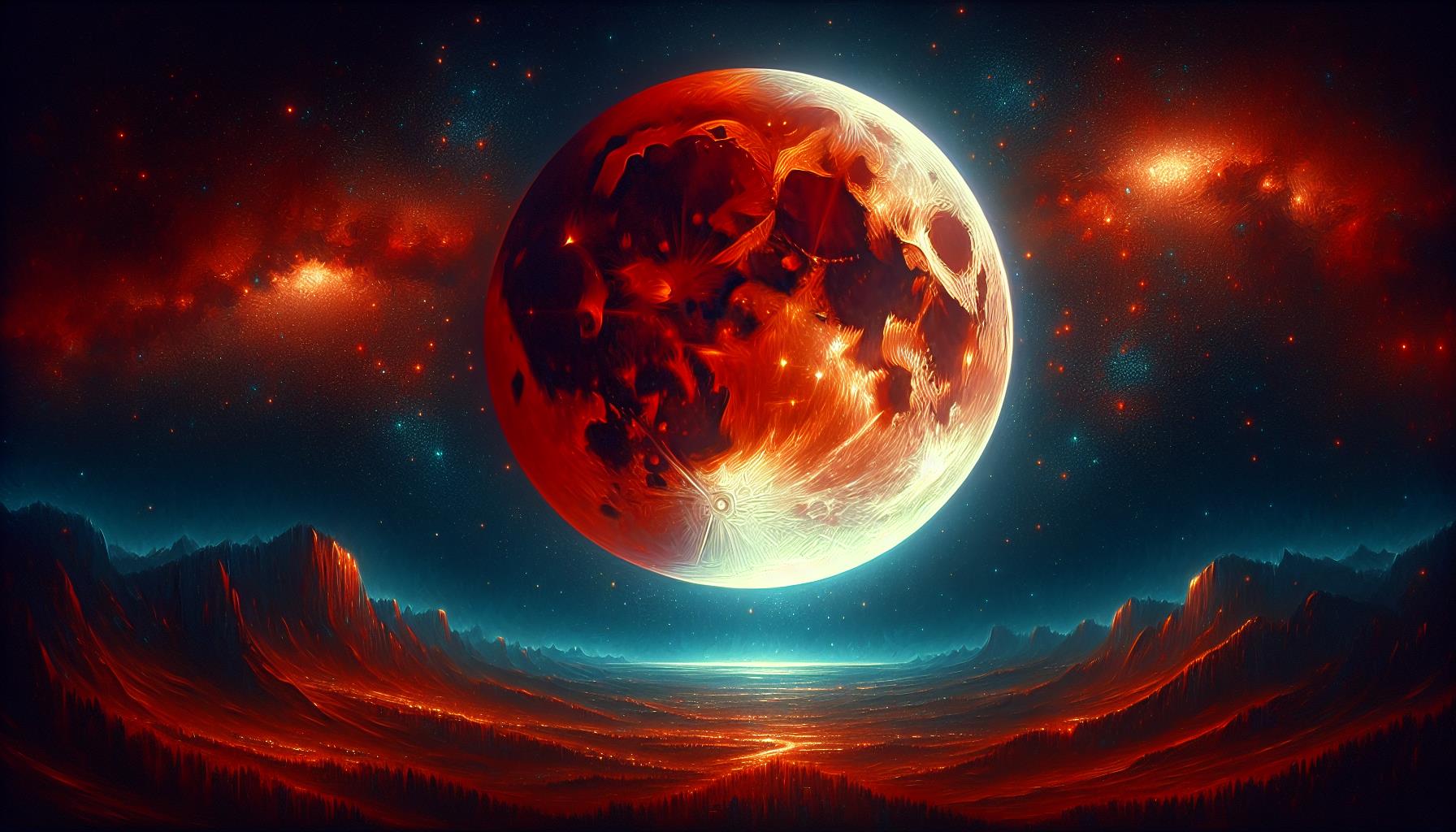 Der blutmond: ein einzigartiger mond voller bedeutung