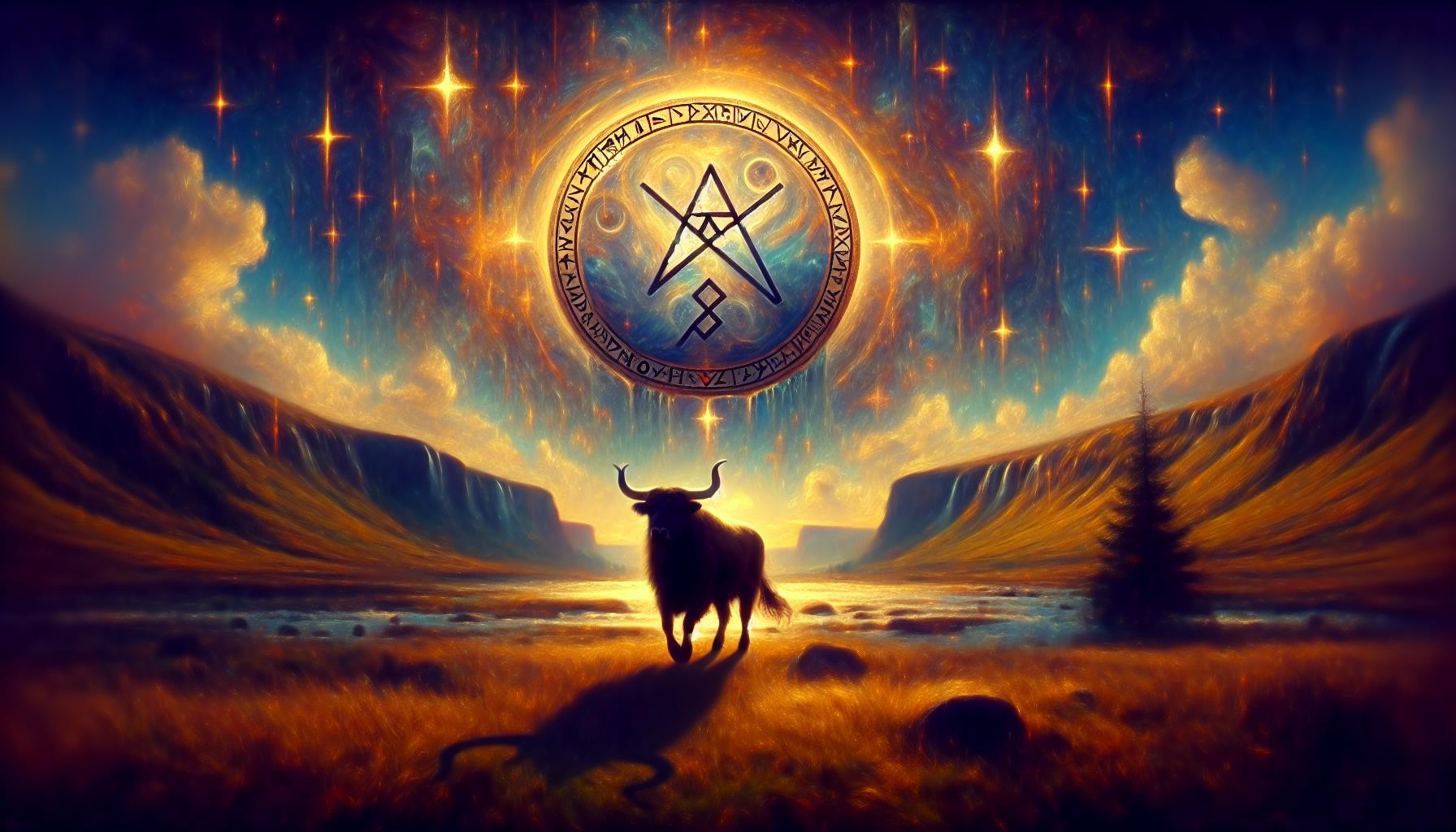 Uruz (ᚢ) : Rune de l'aurochs, symbole de la force physique, de la vitalité et du courage
