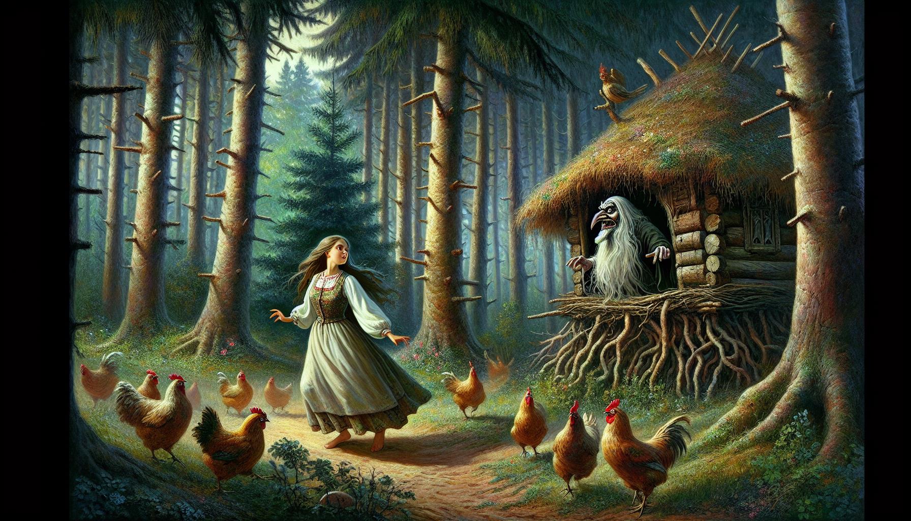 Vassilissa la (très) belle et Baba Yaga : Conte Russe