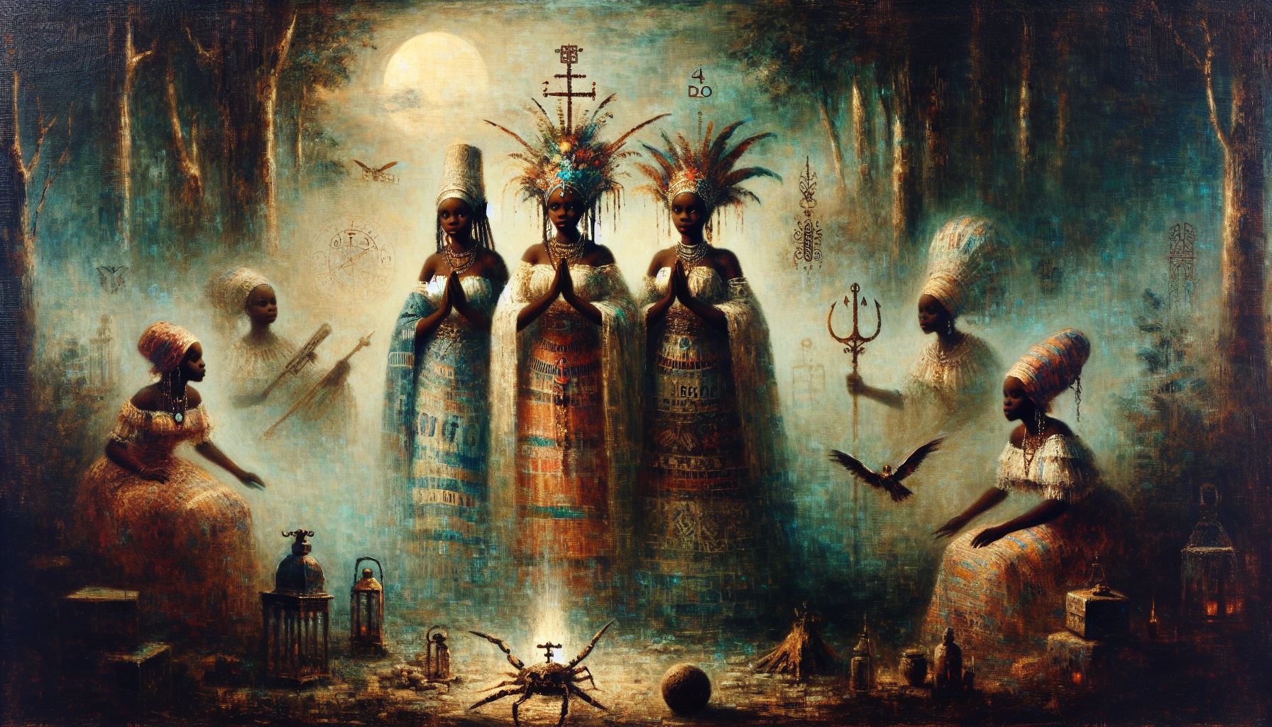 Étude de loa vaudou n°4 : les sœurs Erzulie