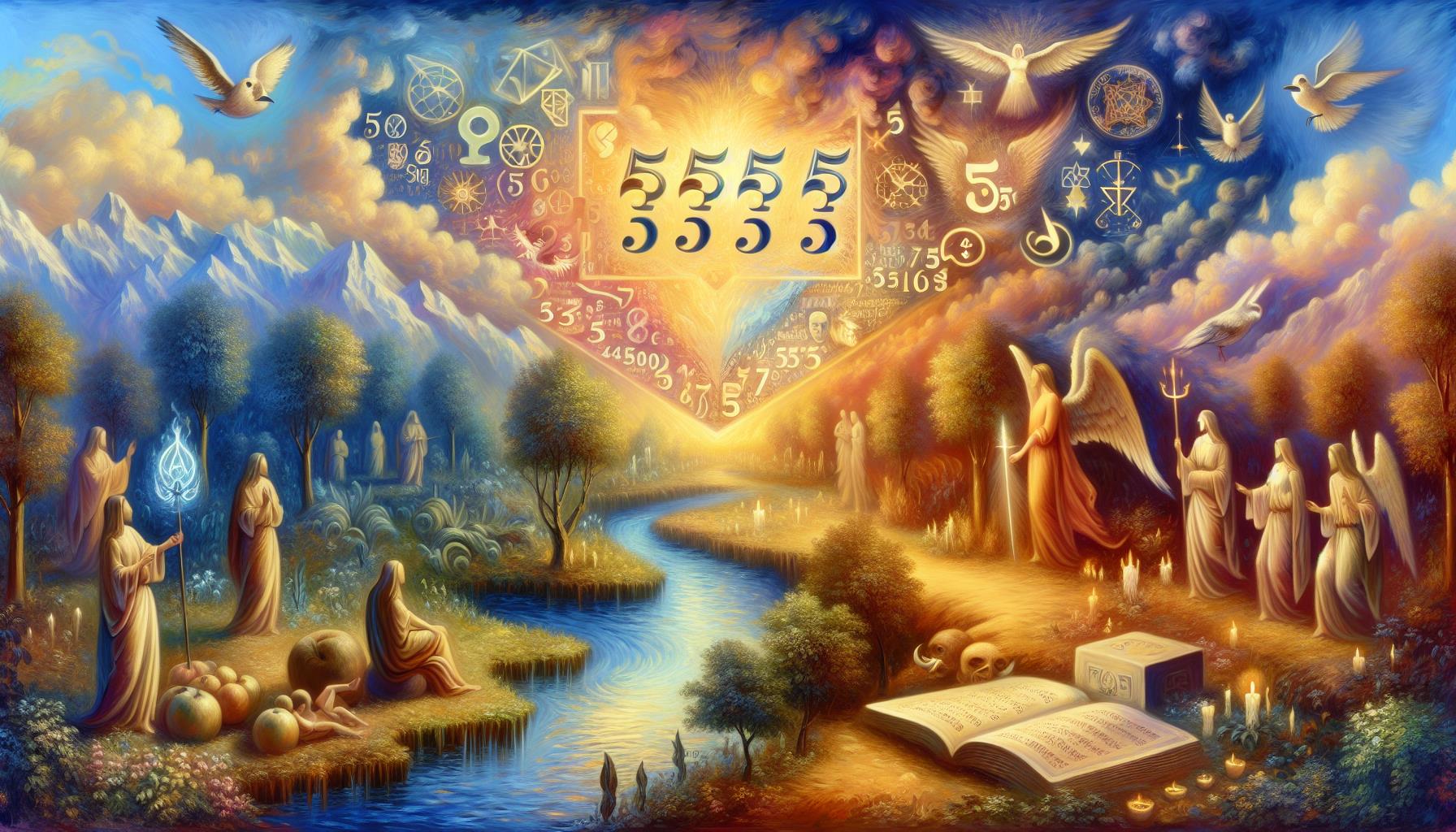 Message angélique : signification du nombre 5555