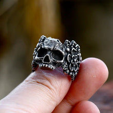 Charger l'image dans la galerie, Bague en crane "calavera" - image 4