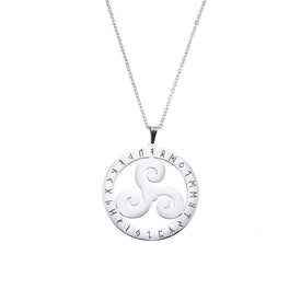 Amulette au Triskel marquée de runes - image 1