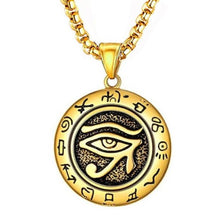 Charger l'image dans la galerie, Amulette de l'oeil d'Horus décorée de glyphes - image 1