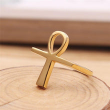 Laden Sie das Bild in den Galerie-Viewer, Bague de l'Ankh égyptien - image 4