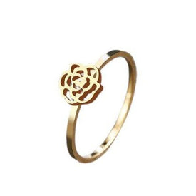 Bague fine à la rose anglaise - image 1