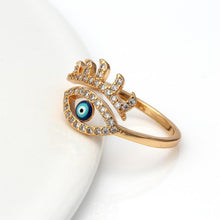 Charger l'image dans la galerie, Bague Nazar Boncuk en mosaïque - image 4