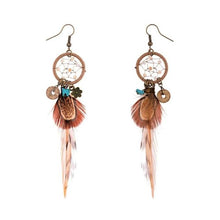 Charger l'image dans la galerie, Boucles d'oreilles plumes d'Amérique - image 3