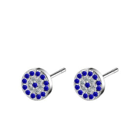 Boucles d'oreilles rondes du Nazar Boncuk - image 1