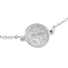 Cargar imagen en el visor de la galería, Bracelet à la médaille de Saint Benoit - image 3