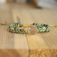 Charger l'image dans la galerie, Bracelet de l'arbre de vie aux pierres tressées - image 2