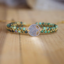 Charger l'image dans la galerie, Bracelet de l'arbre de vie aux pierres tressées - image 3