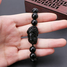 Charger l'image dans la galerie, Bracelet "Pi Xiu" en obsidienne - image 4