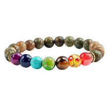 Charger l'image dans la galerie, Bracelet pierres des sept chakras - image 2