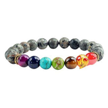 Charger l'image dans la galerie, Bracelet pierres des sept chakras - image 3
