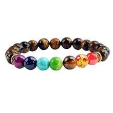 Charger l'image dans la galerie, Bracelet pierres des sept chakras - image 4