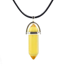 Charger l'image dans la galerie, Collier au cristal hexagonal - image 2