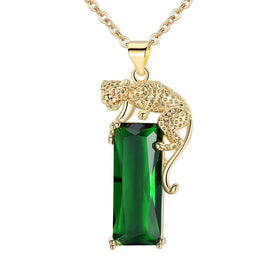 Collier jaguar et pierre précieuse - image 1