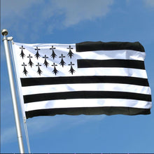 Laden Sie das Bild in den Galerie-Viewer, Drapeau régional du gwenn ha du breton - image 3