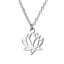 Cargar imagen en el visor de la galería, Pendentif au lotus en fleur - image 1