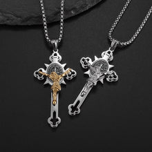 Cargar imagen en el visor de la galería, Pendentif au pieu crucifix - image 5
