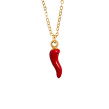 Load image into Gallery viewer, Pendentif de cornicello rouge - image 1