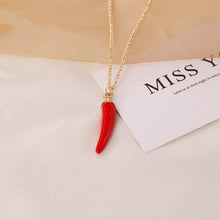 Load image into Gallery viewer, Pendentif de cornicello rouge - image 5