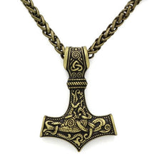 Laden Sie das Bild in den Galerie-Viewer, Pendentif du marteau Mjolnir - image 4