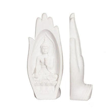 Charger l'image dans la galerie, Statues de mains avec représentation de Bouddha en pierre - image 1