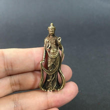 Load image into Gallery viewer, Statuette de Guan Yin en cuivre - image 2