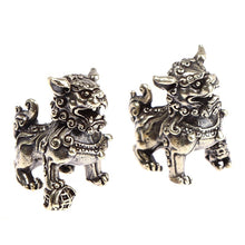 Cargar imagen en el visor de la galería, Statuettes des chiens fu en cuivre - image 3
