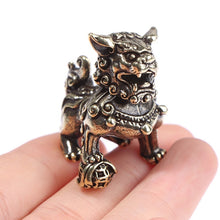 Cargar imagen en el visor de la galería, Statuettes des chiens fu en cuivre - image 4