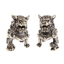 Cargar imagen en el visor de la galería, Statuettes des chiens fu en cuivre - image 1