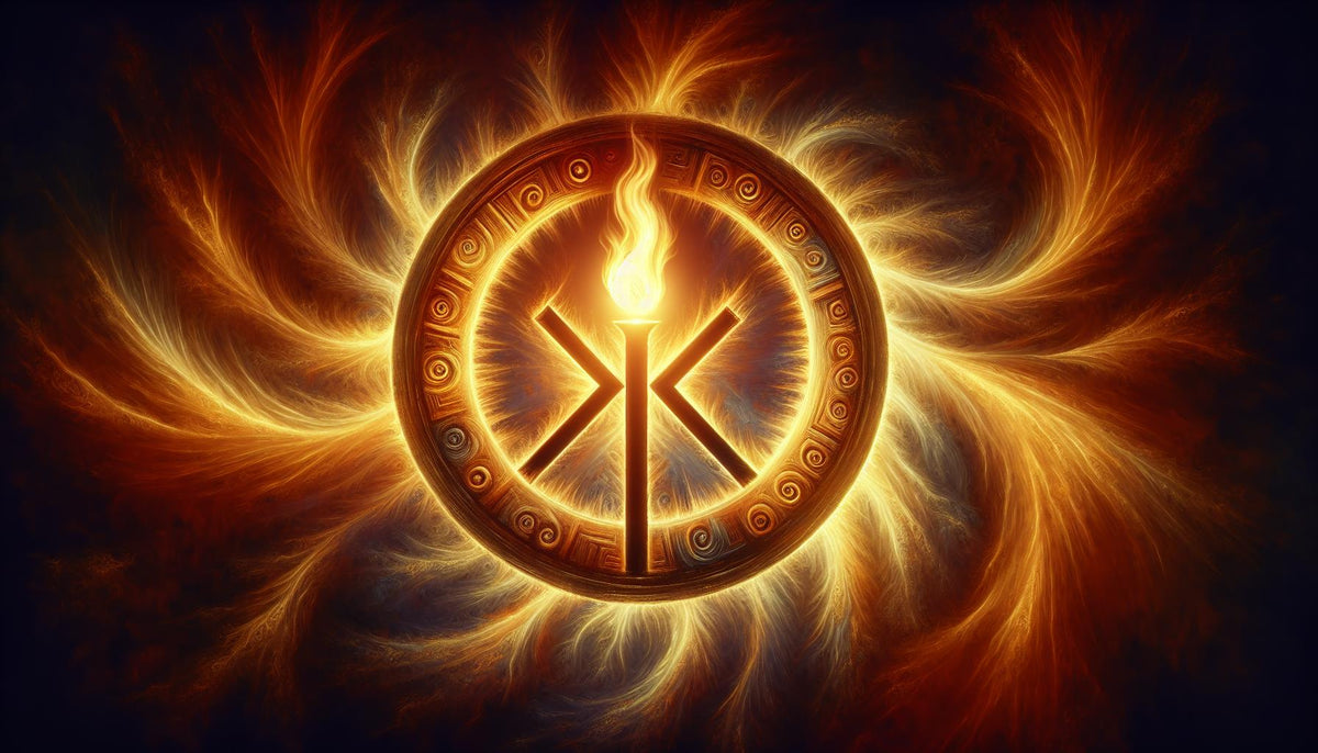 Kauna (ᚲ) : Rune de la torche, symbole de la créativité, de la connais