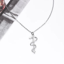 Charger l&#39;image dans la galerie, Pendentif du bâton d&#39;Asclépios