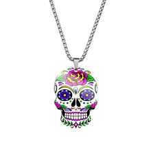 Cargar imagen en el visor de la galería, Collier de calavera mexicain - image 20