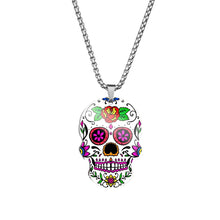Cargar imagen en el visor de la galería, Collier de calavera mexicain - image 21