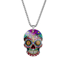 Cargar imagen en el visor de la galería, Collier de calavera mexicain - image 5