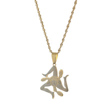 Cargar imagen en el visor de la galería, Amulette portant la Trinacrie - image 1