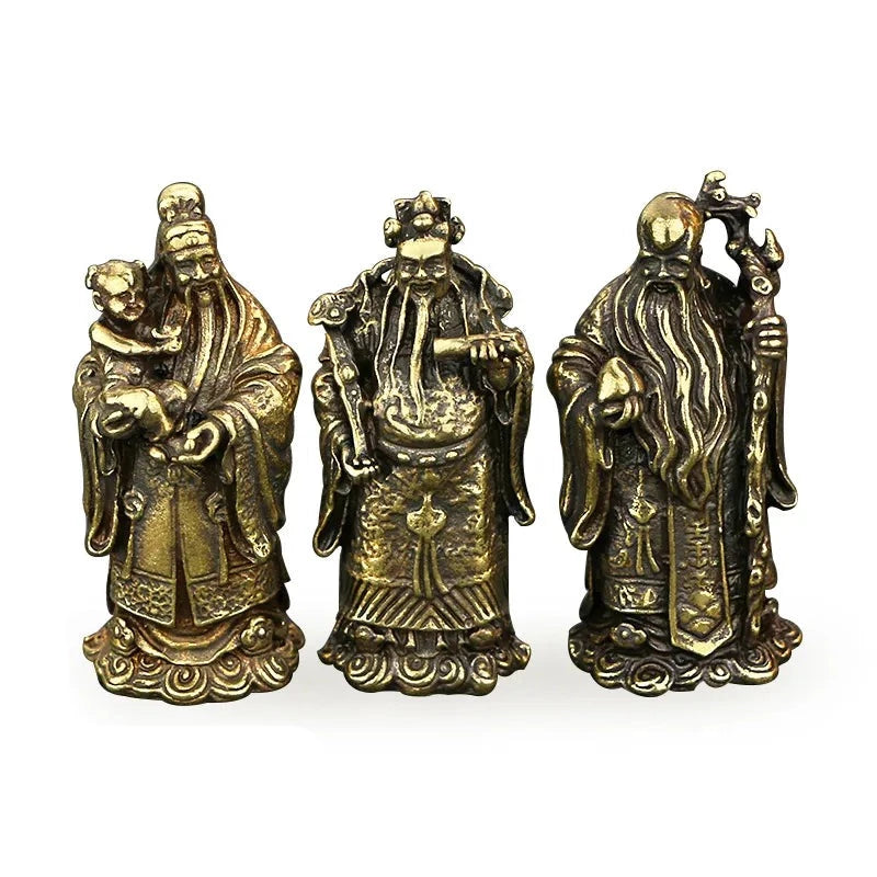 Statues des Fu Lu Shou (ou trois dieux du bonheur) - image 1