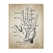 Cargar imagen en el visor de la galería, Affiche de chiromancie - image 1