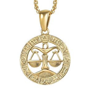 Amulette zodiacale portant la balance de la Justice - Cyril Gendarme