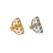 Cargar imagen en el visor de la galería, Bague à la fleur de vie - image 3