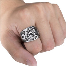 Laden Sie das Bild in den Galerie-Viewer, Bague à l&#39;œil d&#39;Horus - image 5