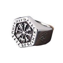 Cargar imagen en el visor de la galería, Bague avec le Vegvisir - image 1