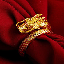 Cargar imagen en el visor de la galería, Bague du dragon d&#39;or - image 2