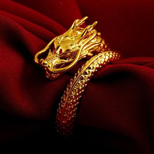 Cargar imagen en el visor de la galería, Bague du dragon d&#39;or - image 3